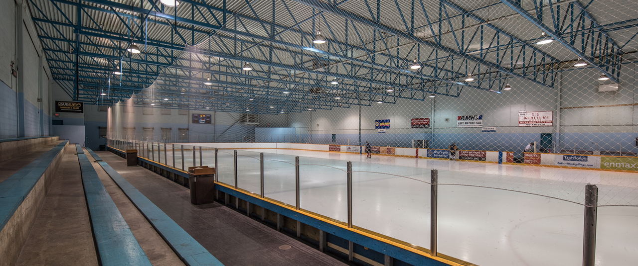 Argyll Plaza Arena Ice Rink and Stand